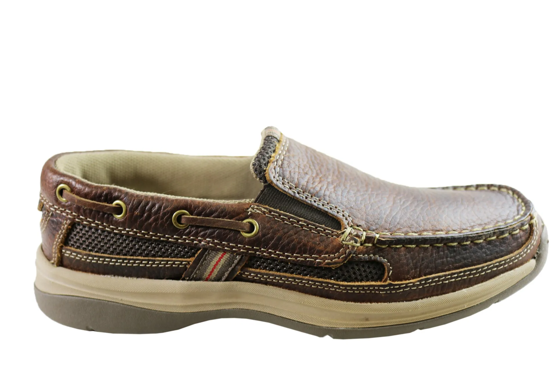 Slow Hike Slatters Splice Mens Smart Casual Leather Loafer Shoes