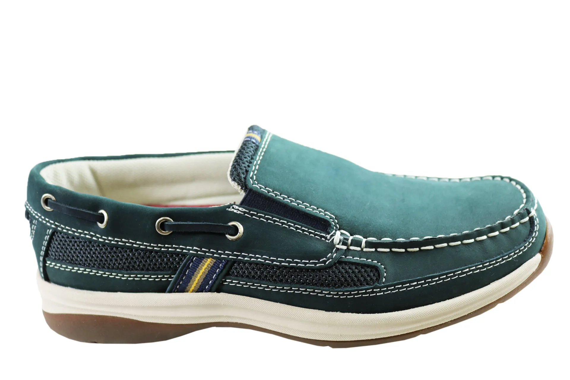Slatters Splice Mens Smart Casual Leather Loafer Shoes Weekend Wear