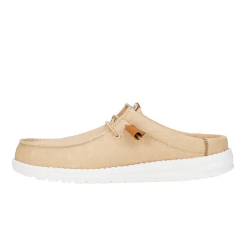 Wally Slip Stretch Canvas - Tan/White Island Vibe