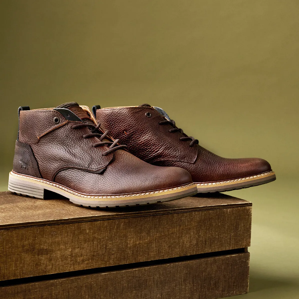 Bistro Lace Up Boots Dark Brown City Step