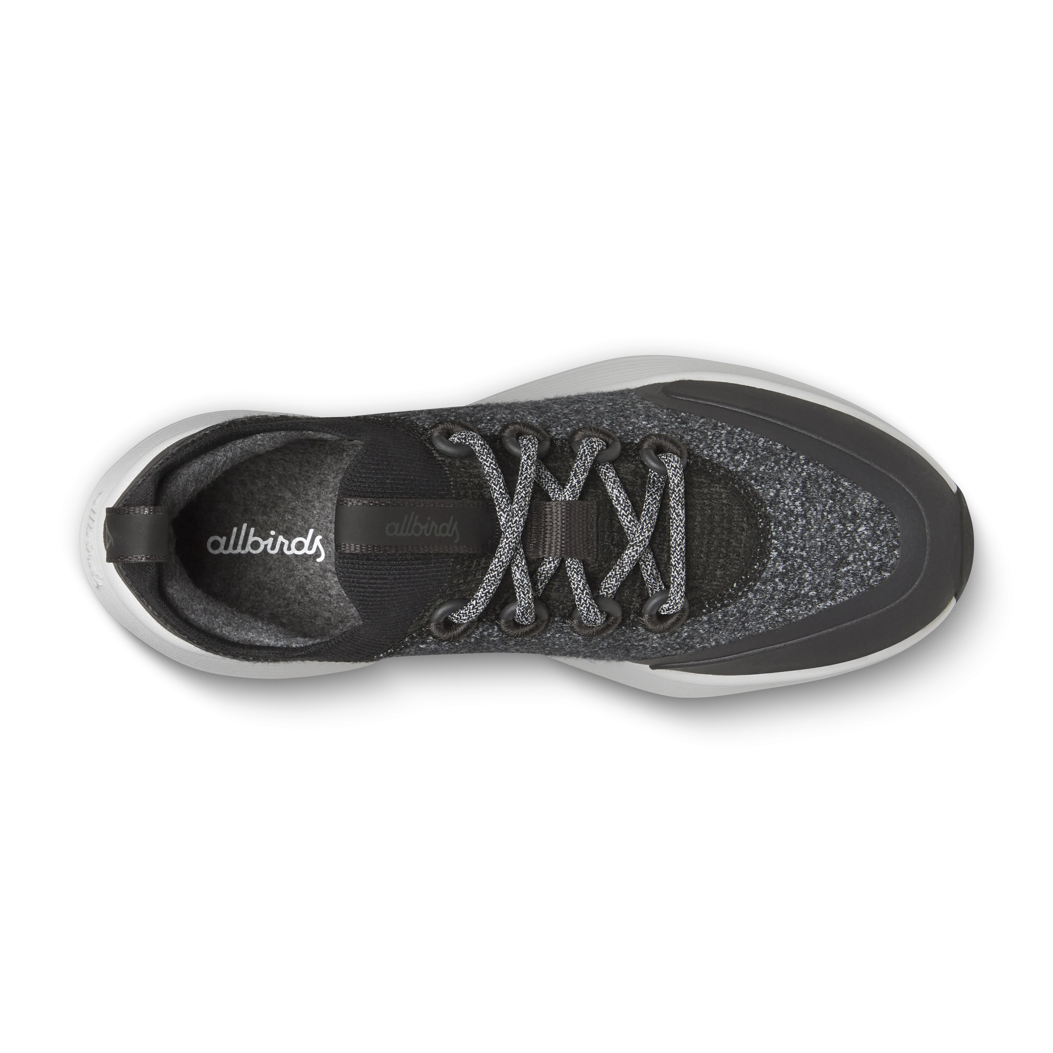 Women's Wool Strider - Dark Grey (Light Grey Sole) High Shine