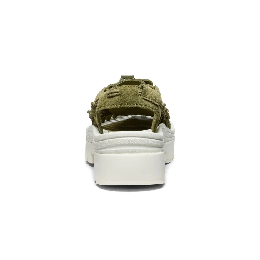 Modern Outfit Lightweight Cushioning All Gender UNEEK PLT Sneaker  |  Martini Olive/Star White