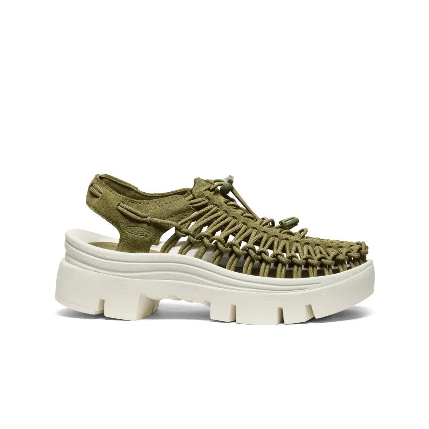 Summer Ready All Gender UNEEK PLT Sneaker  |  Martini Olive/Star White