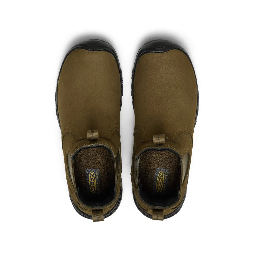 Women's Greta II Waterproof Chelsea  |  Dark Olive/Black Narrow Fit