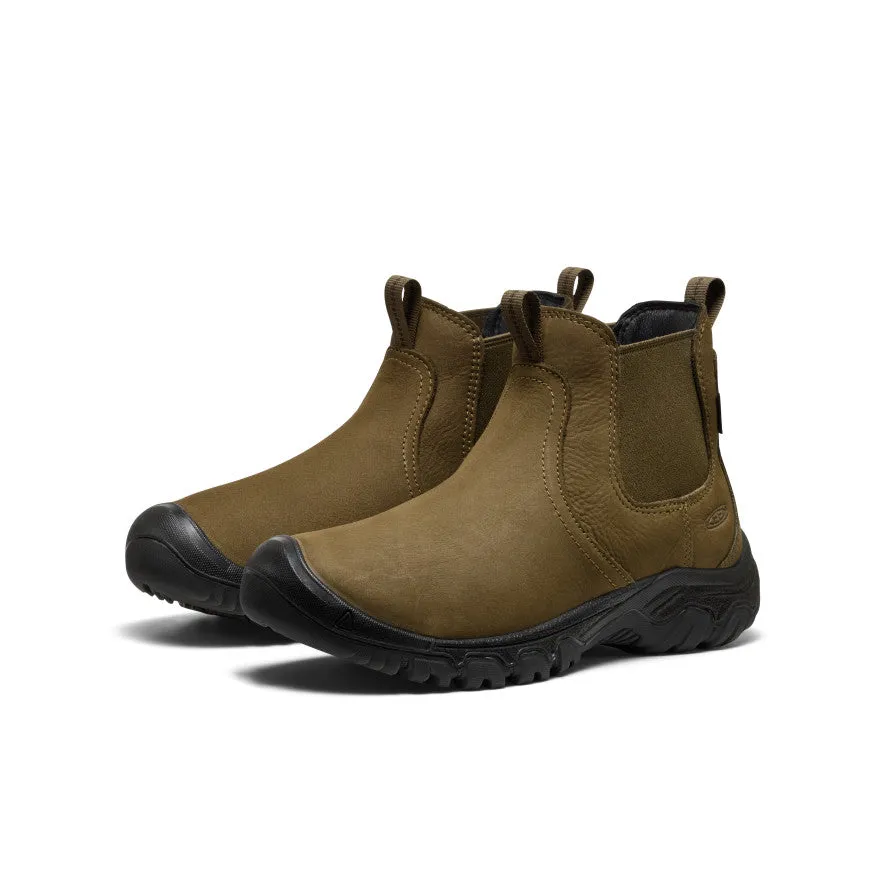Women's Greta II Waterproof Chelsea  |  Dark Olive/Black Streamlined Design Stable
