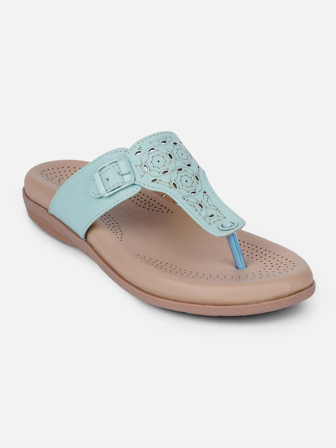 Cozy Step Women's Mint Thong Sandals (IU6011)