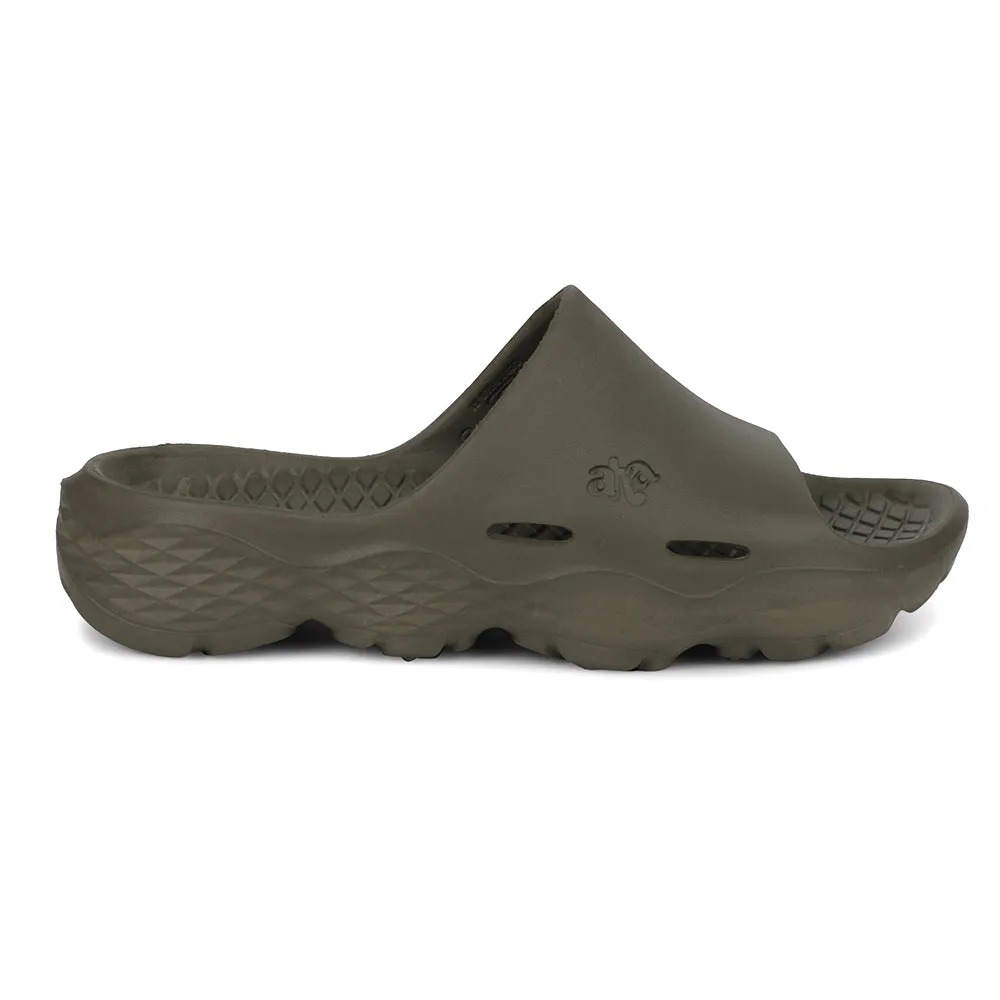 A-HA Olive Green Casual Slipper For Men SOFTWALK By Liberty Timeless Comfort Photo Ready