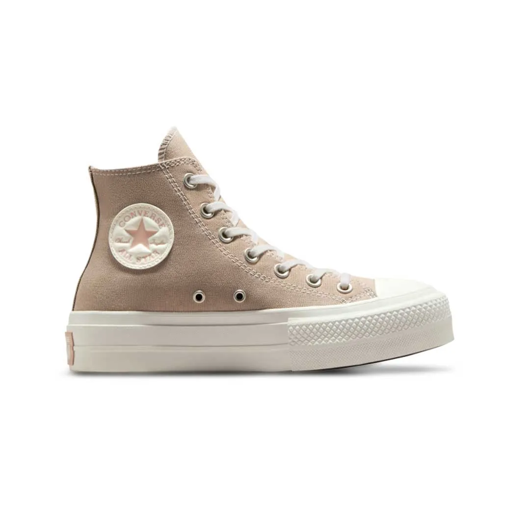 Green Core Converse - Women's Chuck Taylor All Star Lift High Top Shoes (A13367C)