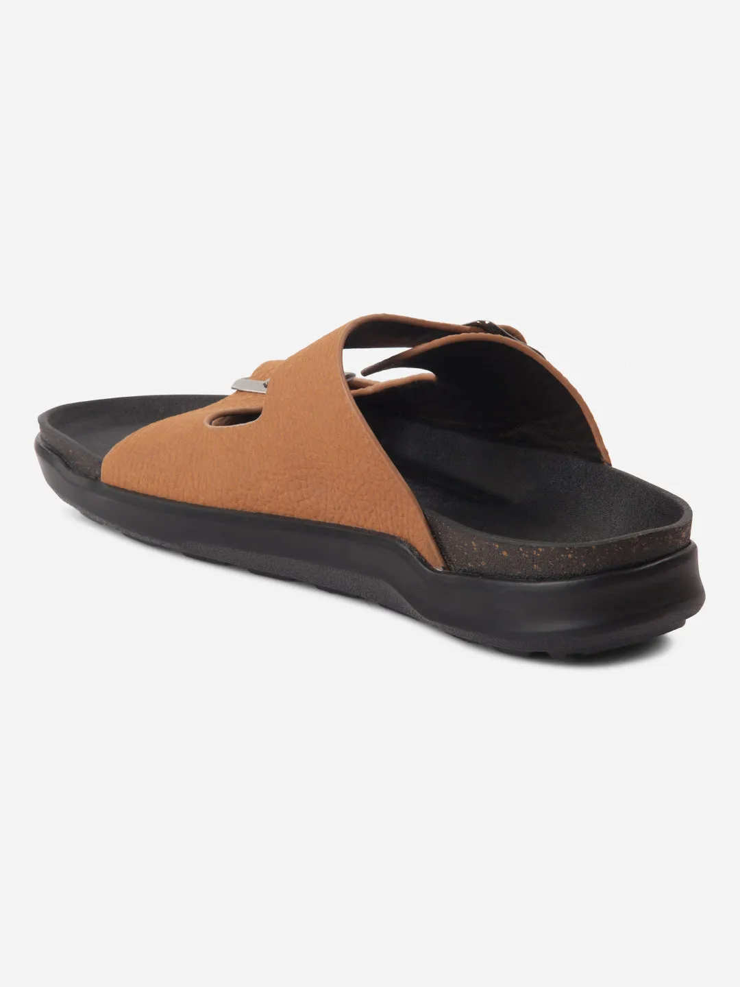Queen Touch velcro Men's Tan Strap Sandals (ID4271)