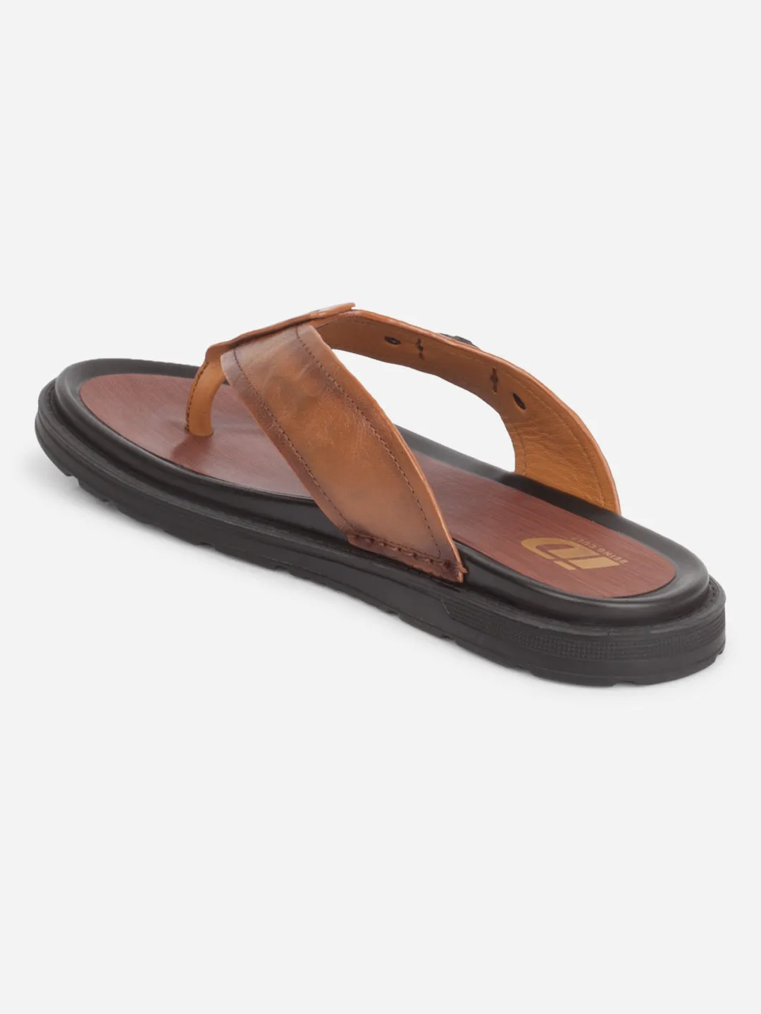 Comfort Stand Color Play Men's Tan Thong Sandal (ID4241)