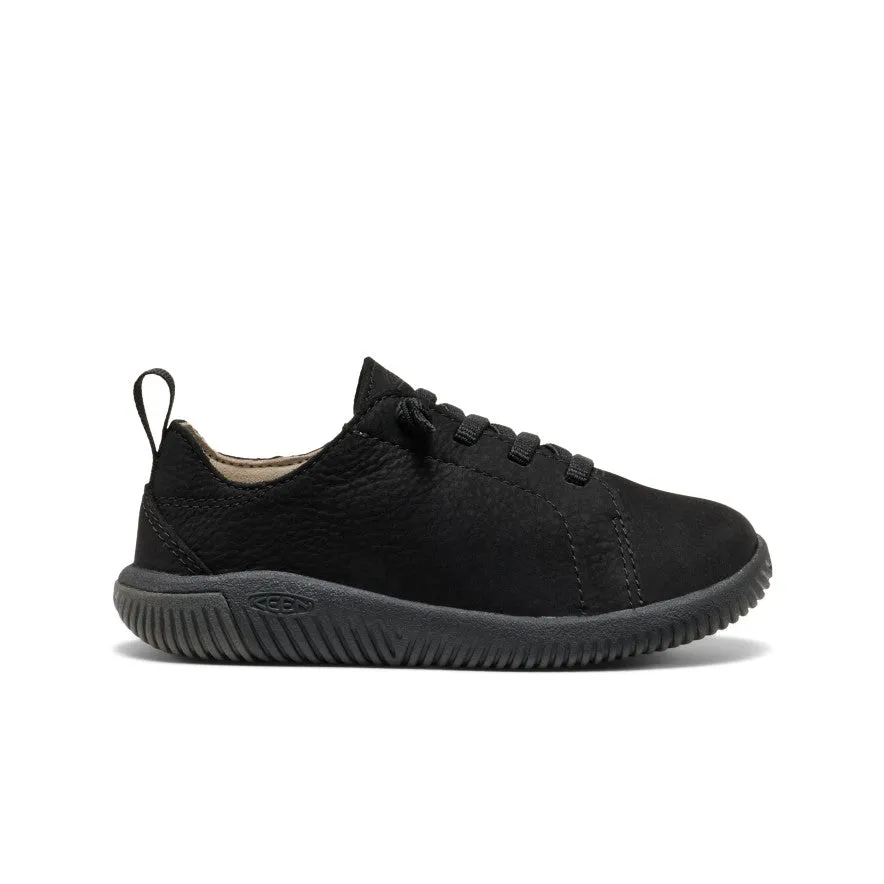 Soft Leather Durable Construction Little Kids' KNX Leather Sneaker  |  Triple Black