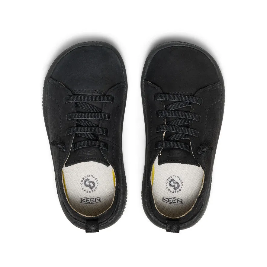 Trendy kids' shoes Little Kids' KNX Leather Sneaker  |  Triple Black
