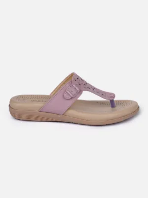 MeshUpper Chill Sandal Fit Women's Lavender Thong Sandals (IU6011)