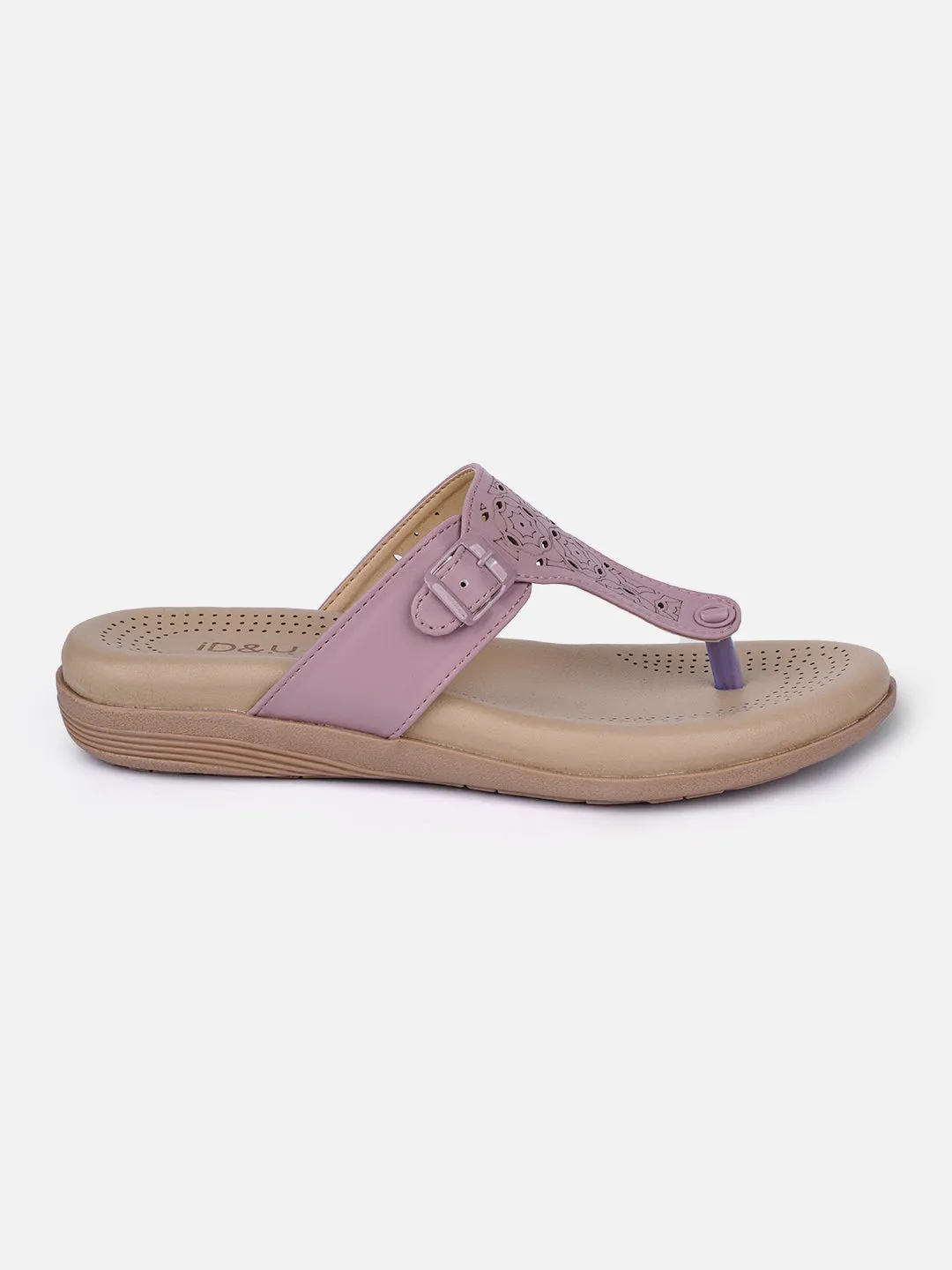 MeshUpper Chill Sandal Fit Women's Lavender Thong Sandals (IU6011)