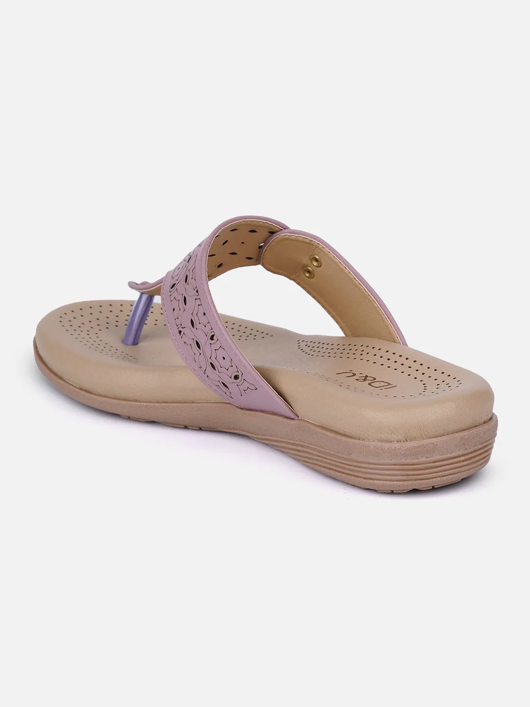 Athletic Footwear Women's Lavender Thong Sandals (IU6011)