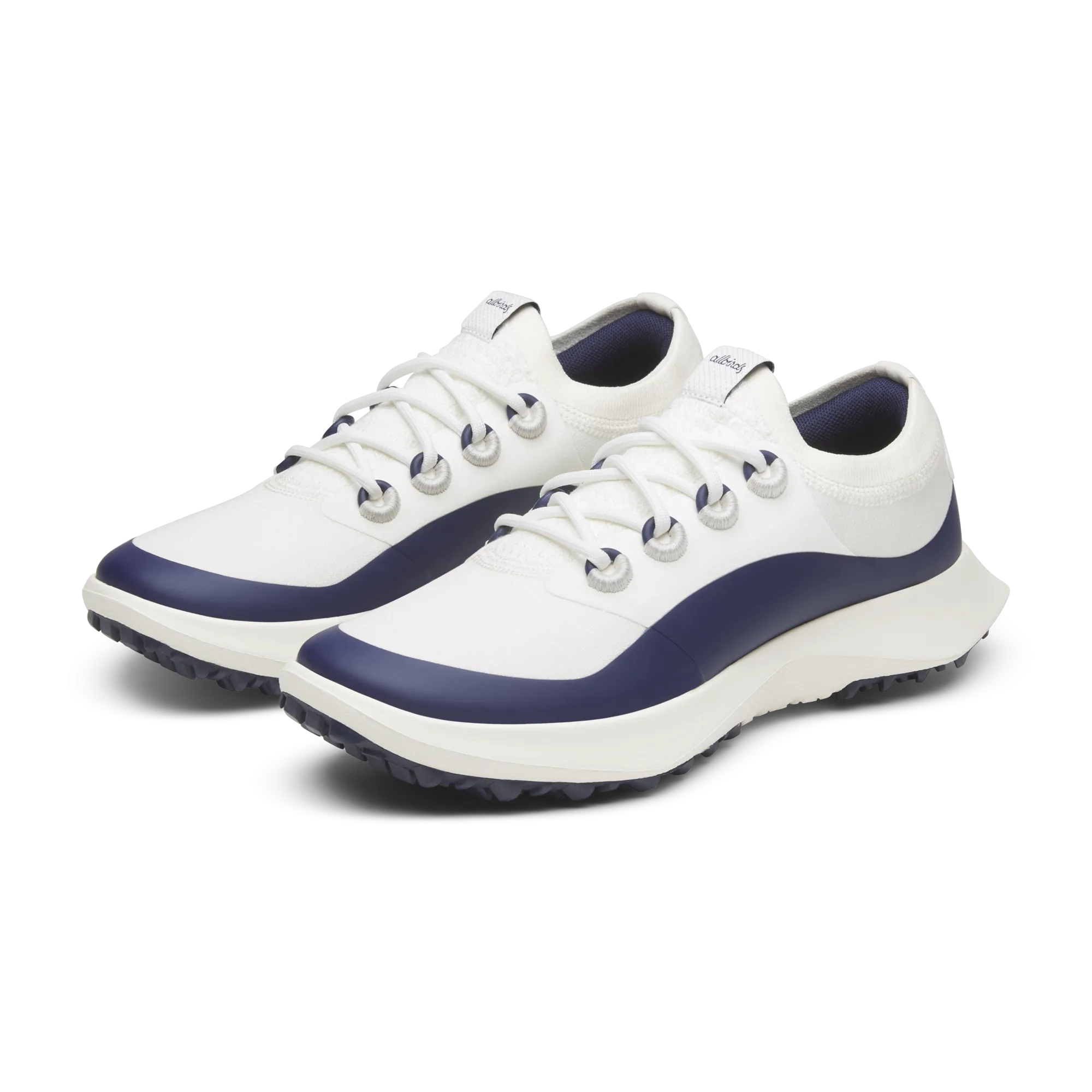 Women's Golf Dashers - Blizzard/Deep Navy (Natural White Sole) Balanced Control Tear Resistant Mesh