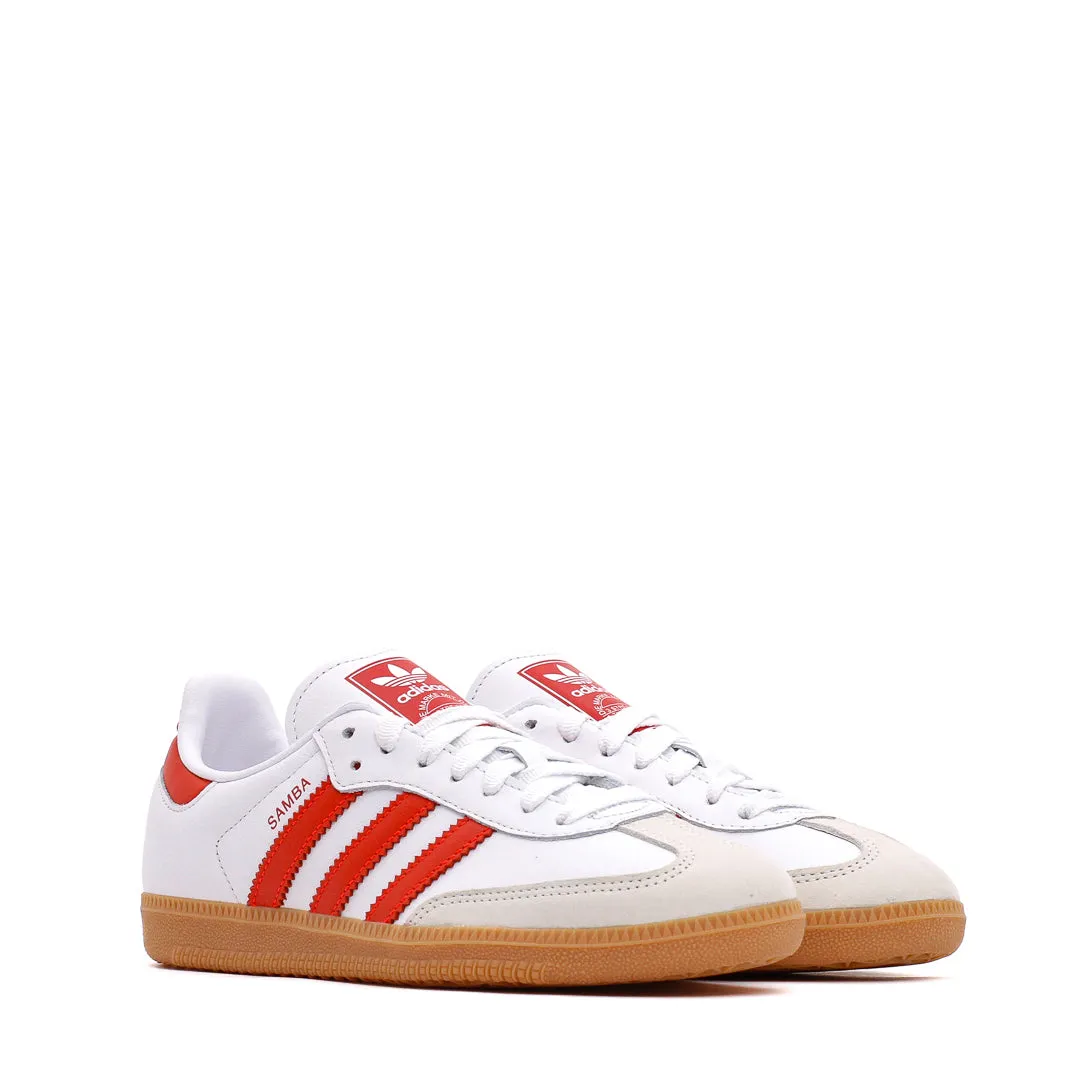 Leather Touch Molded Insole Adidas Women Samba OG White Red Core IF6513