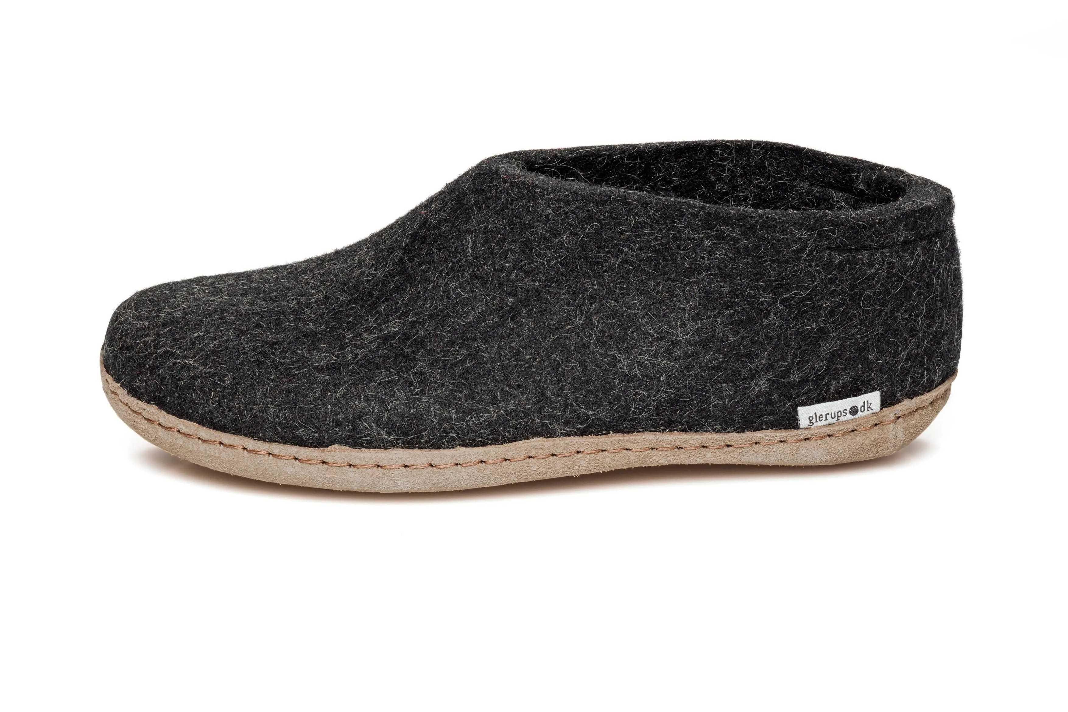 Feather Light Urban Stroll Neo Pop Glerups Slipper: Shoe, Charcoal, Leather A-02-00