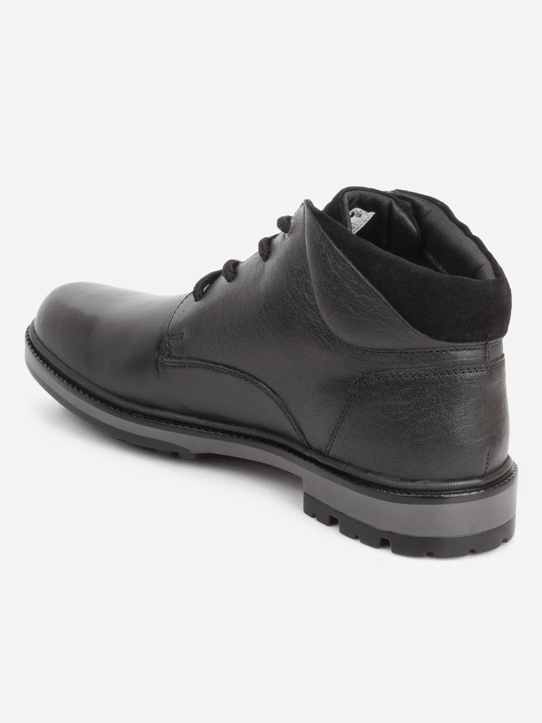 Mom Safe Anti Odor Men's Black Round Toe Casual Boot (ID1182)