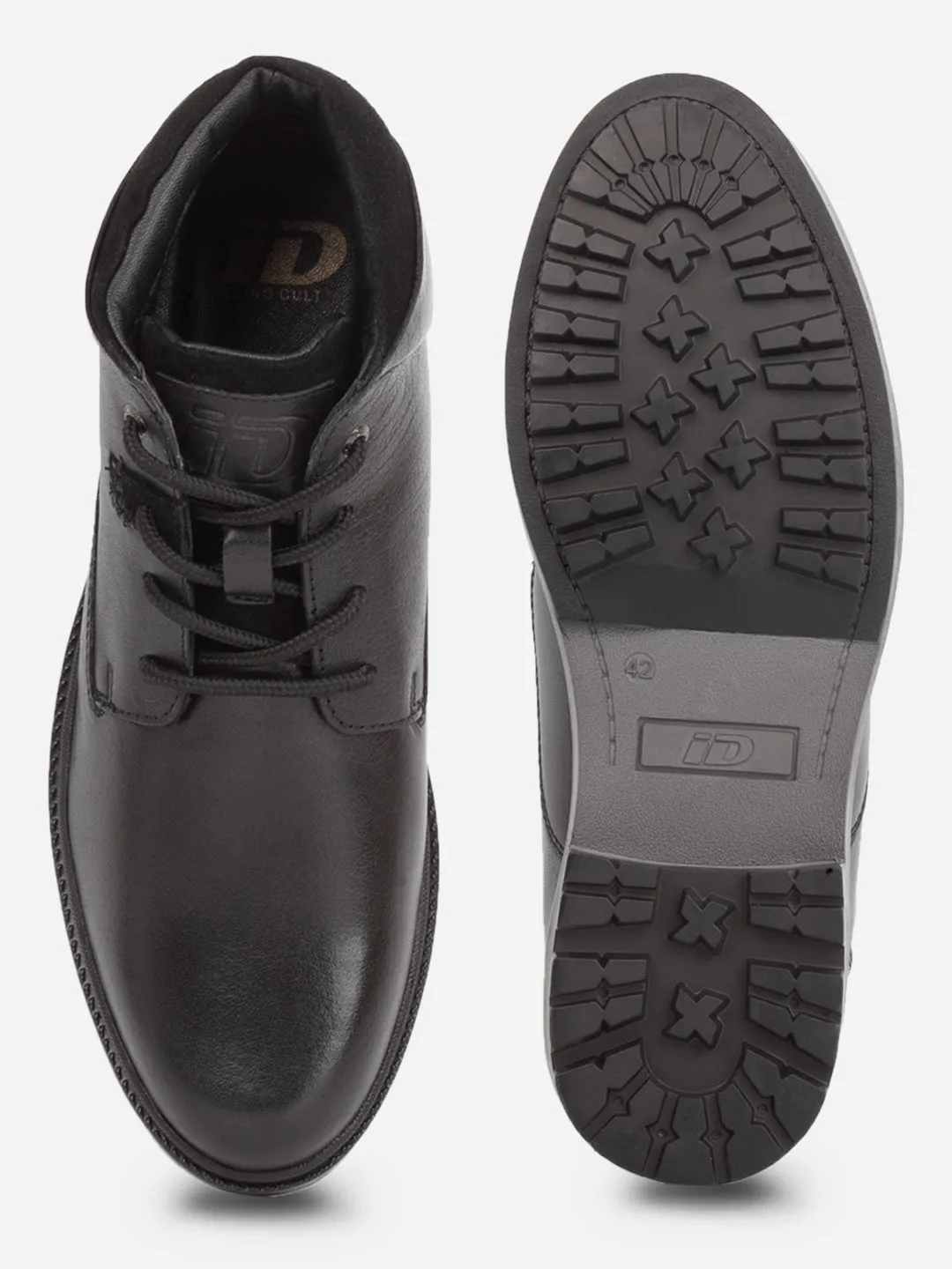Game Edge Day Long Men's Black Round Toe Casual Boot (ID1182)
