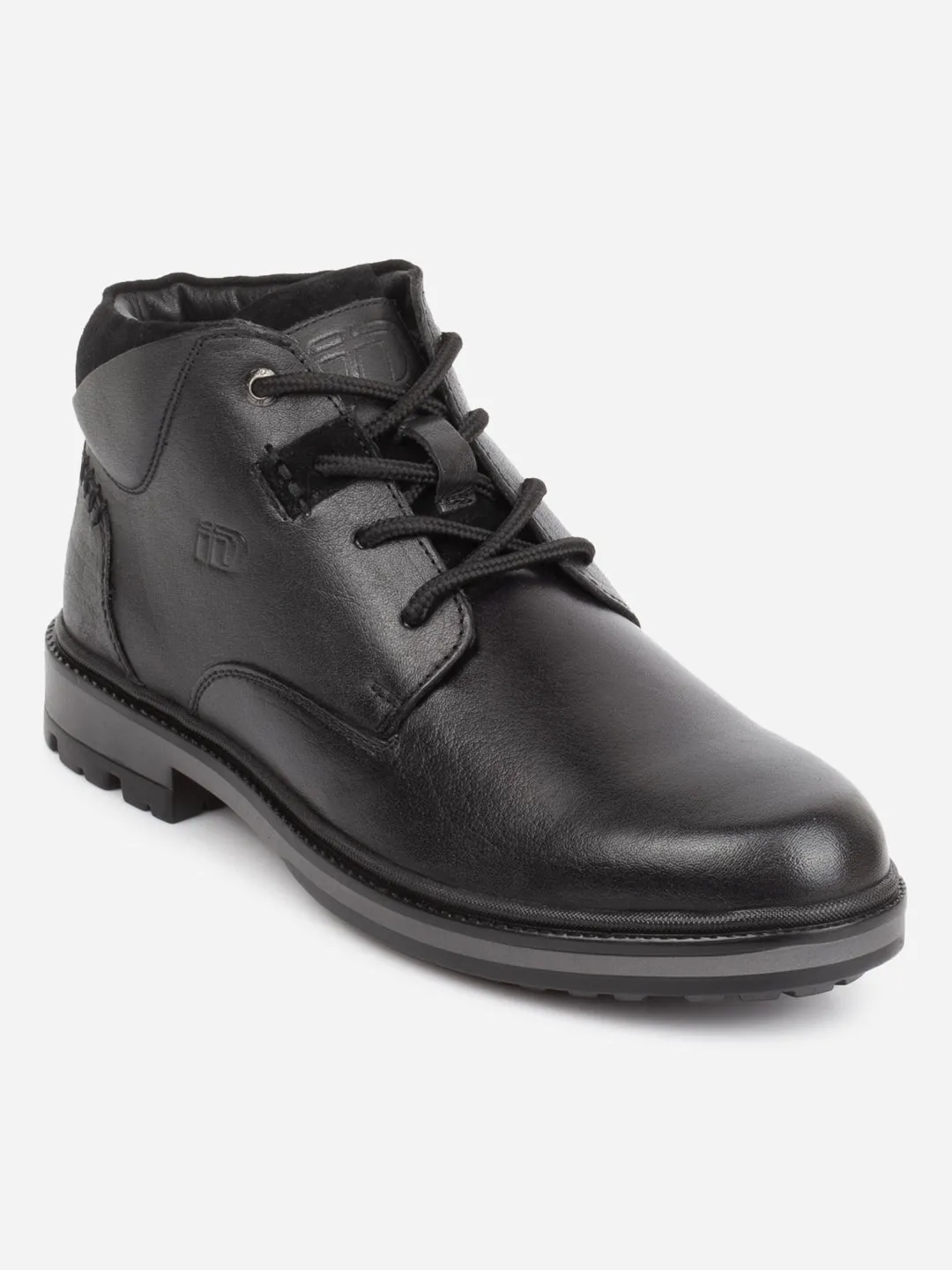 Men's Black Round Toe Casual Boot (ID1182) Daily Walk
