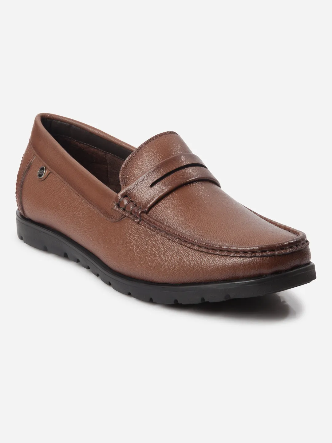 Men's Tan Moc Toe Loafer (ID1174) Travel Must Cool Tone