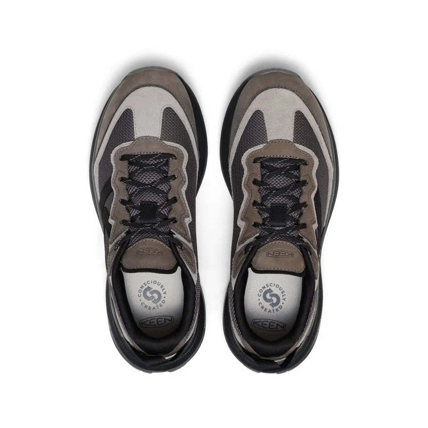 Men's WK500 Leather Walking Shoe  |  Steel Grey/Black Comfort Lining Rainy Days