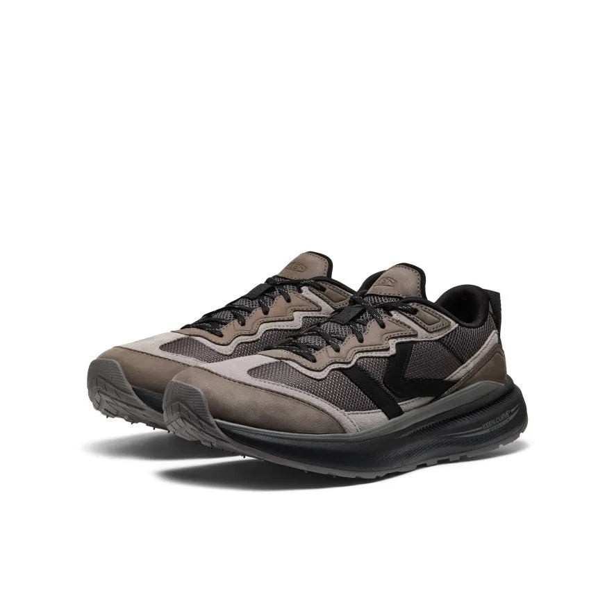 Men's WK500 Leather Walking Shoe  |  Steel Grey/Black Quick Drying Windy Weather Active Lifestyle