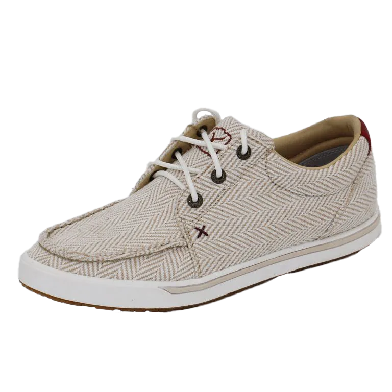 Cush Feel Port Path Twisted X Sand/White Ladies' Kicks