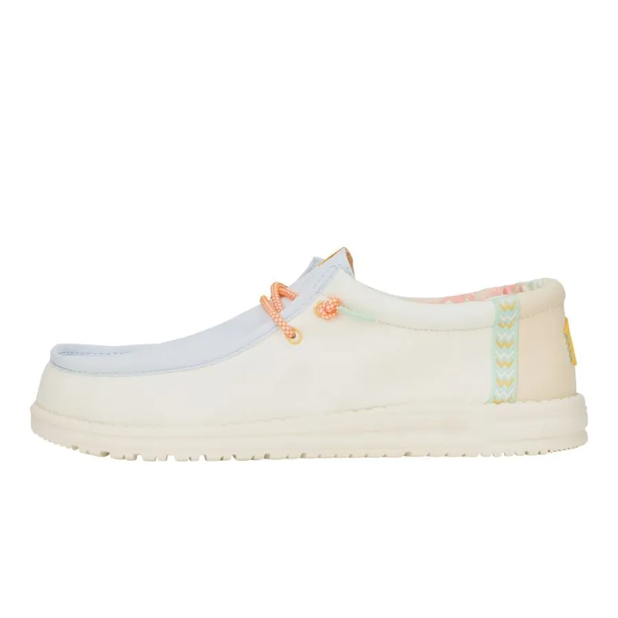 Smooth Soles Star Mood Wally Boardshort - White/Ancient Blue/Egret
