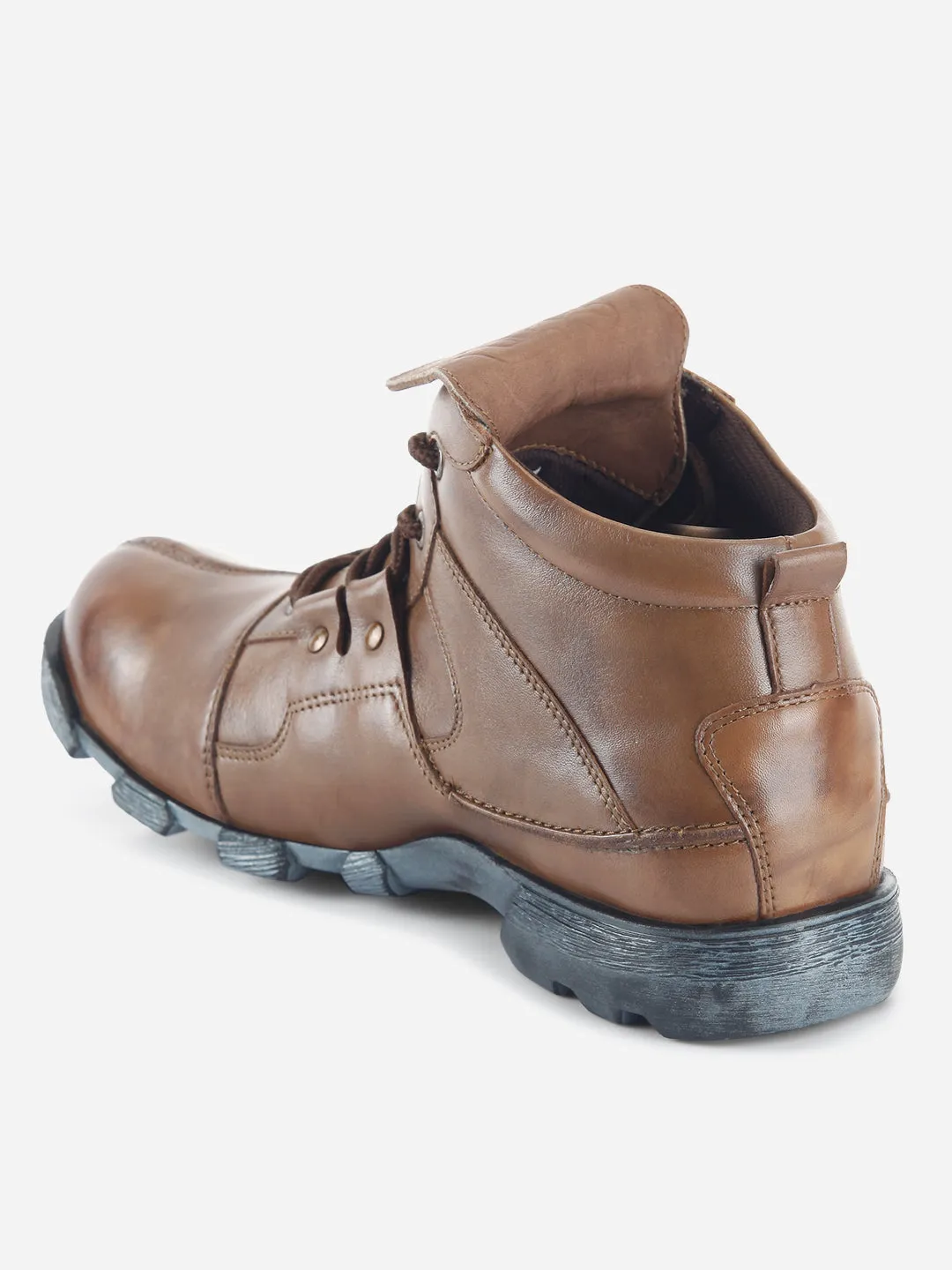 Men's Ankle Lace Up Boot (ID0215) Autumn Tone Secure fit