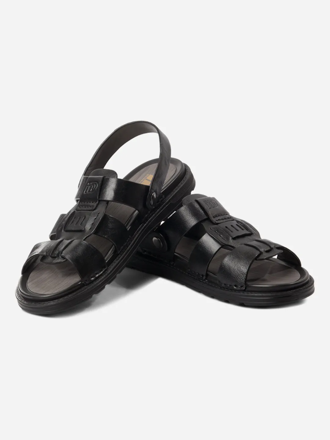 Men's Black Sandal (ID4242) Summer Heat Nordic Tone