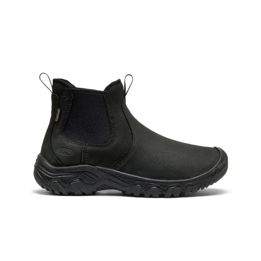 Anti scratch Quick Travel Fit Women's Greta II Waterproof Chelsea  |  Black/Black