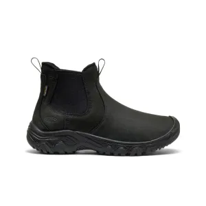 Tear Resistant Orthopedic Friendly Design Women's Greta II Waterproof Chelsea  |  Black/Black