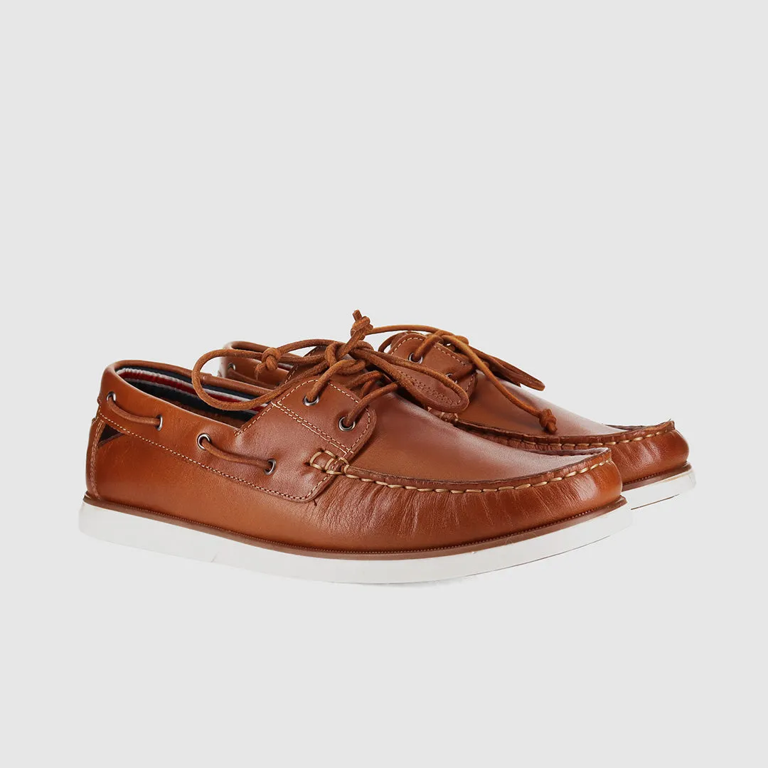 Foot Balance Brighton Boat Shoes Cognac