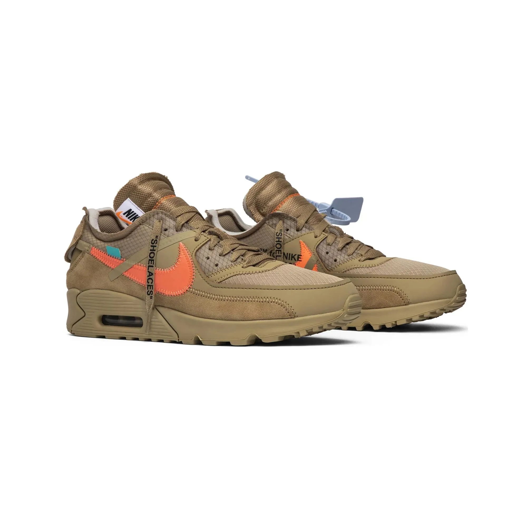 Toe box Fitness Air Max 90 x Off-White 'Desert Ore' (New)