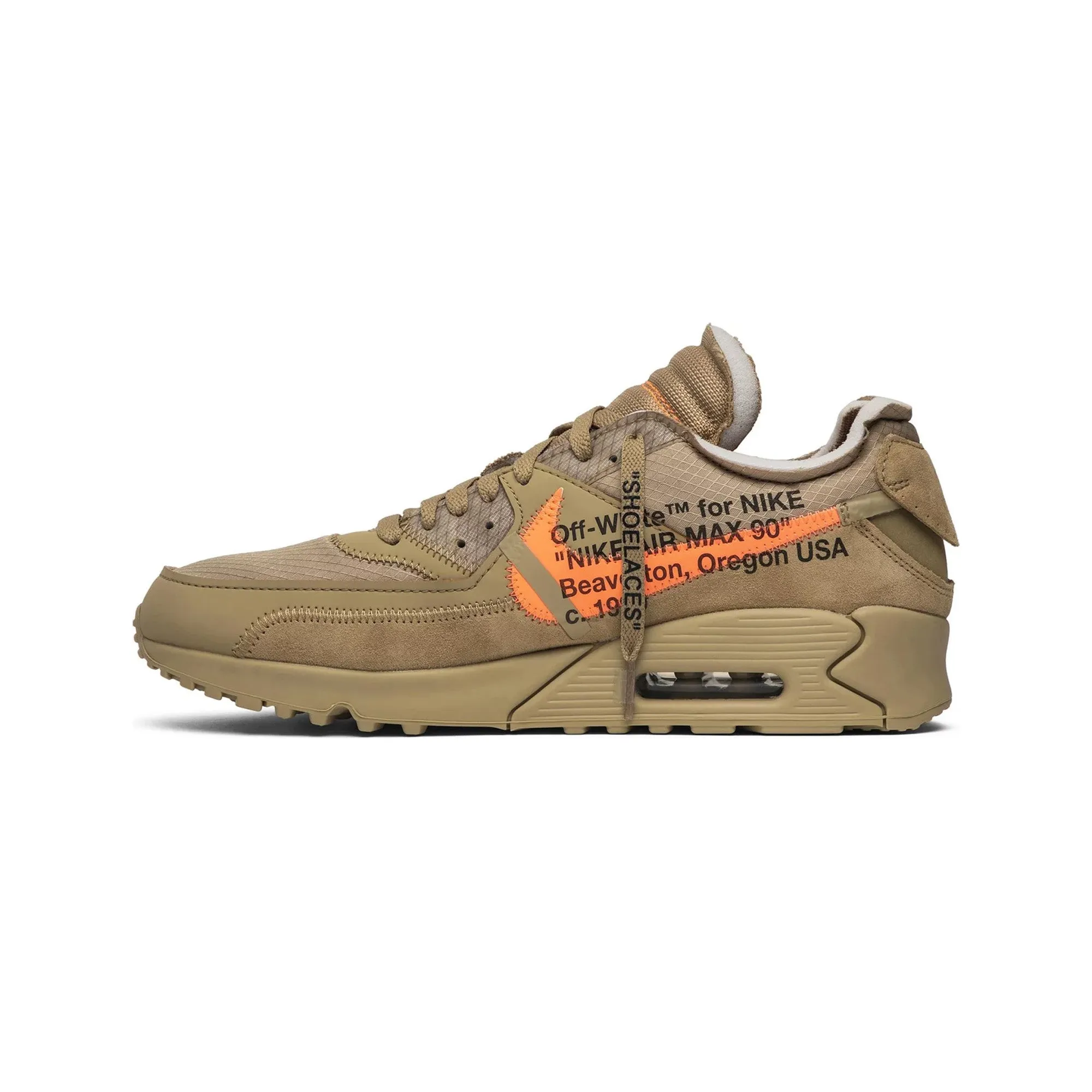 Air Max 90 x Off-White 'Desert Ore' (New) Heritage Line Teen Edge