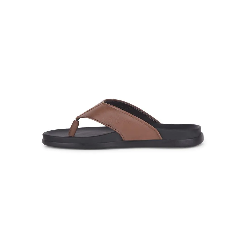 Viral Pop Healers Casual Tan Slippers For Men LEEKS-1 By Liberty