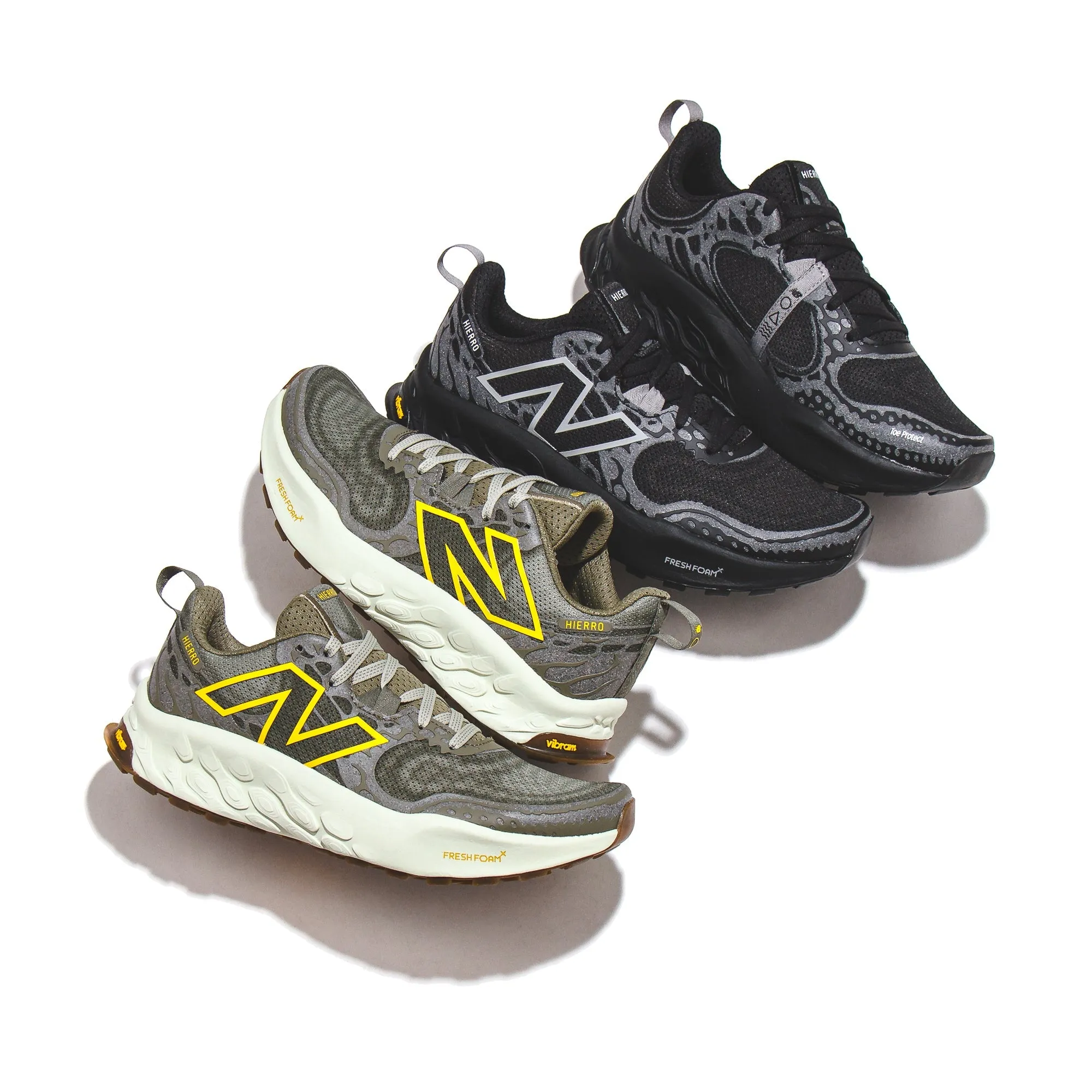 New Balance Men Fresh Foam X Hierro v8 Black MTHIERK8 Seamless Fit Work Commute Gym Life