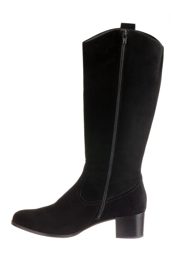Pie Yukon Black Suede Durable Shell Hiking Trails Easy Fit