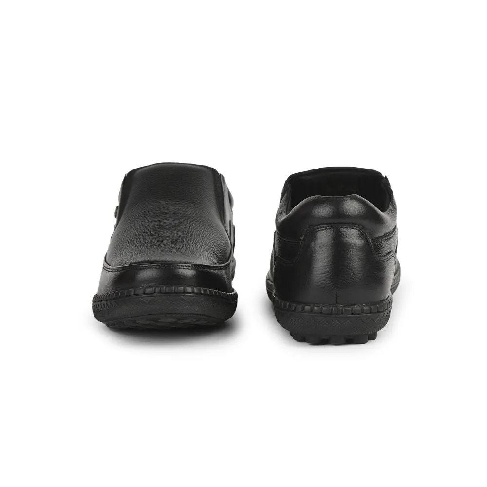 Full Step Healers Formal (Black) Non lacing Shoes For Men ER-38 By Liberty