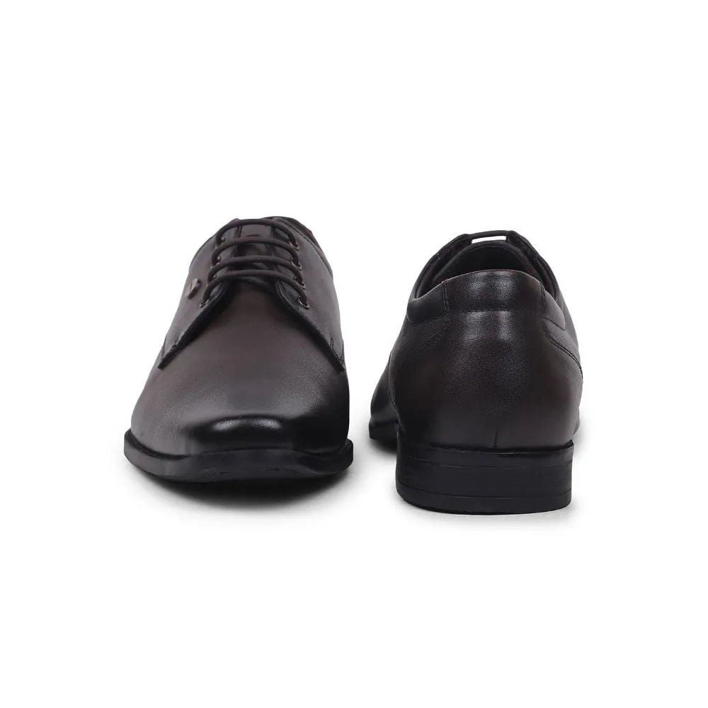 Fortune By Liberty Men LB31-01E Brown Formal Lacing Shoes Italian Edge Anti Grip