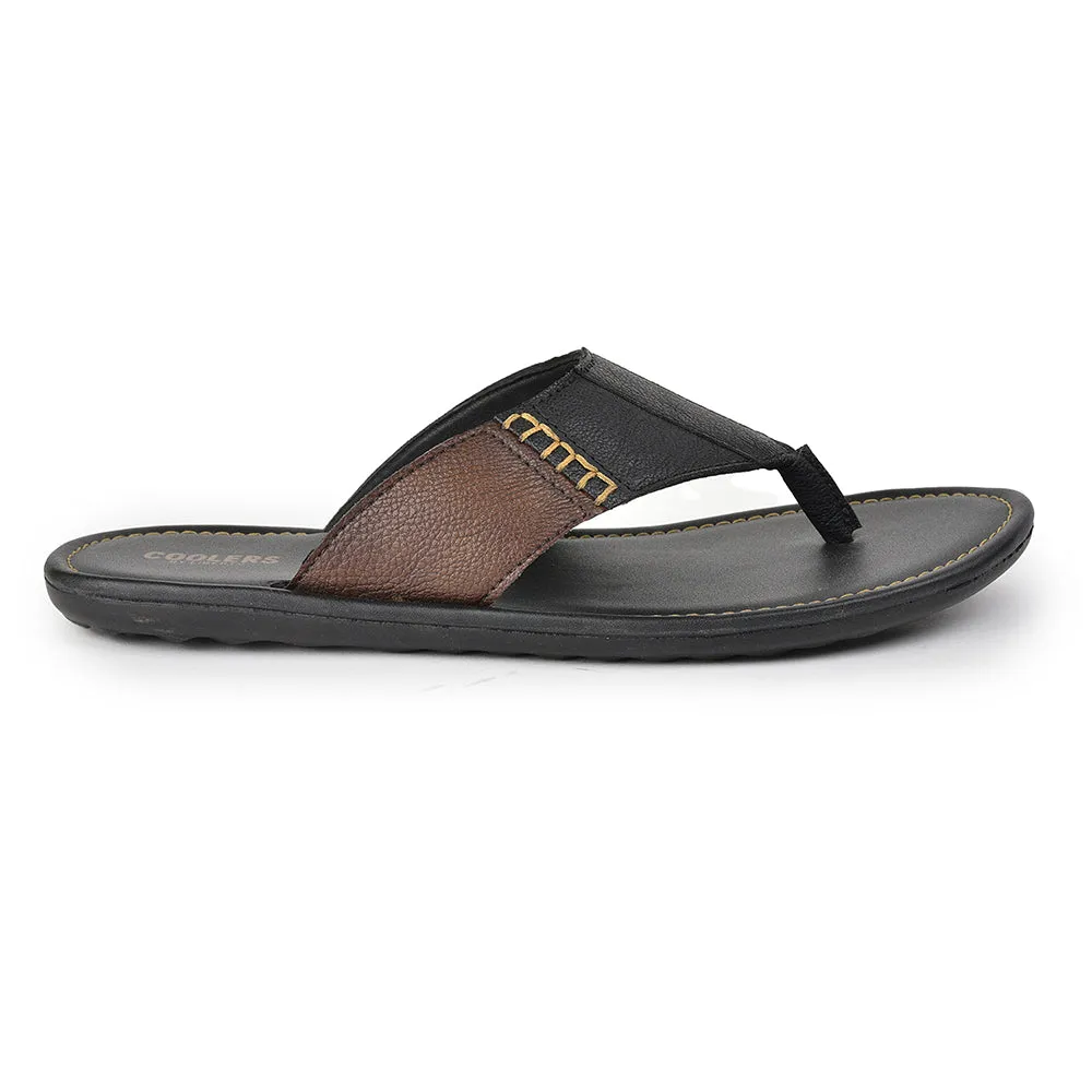 Mark Proof Coolers Casual Black Slippers For Men AVN-13 By Liberty