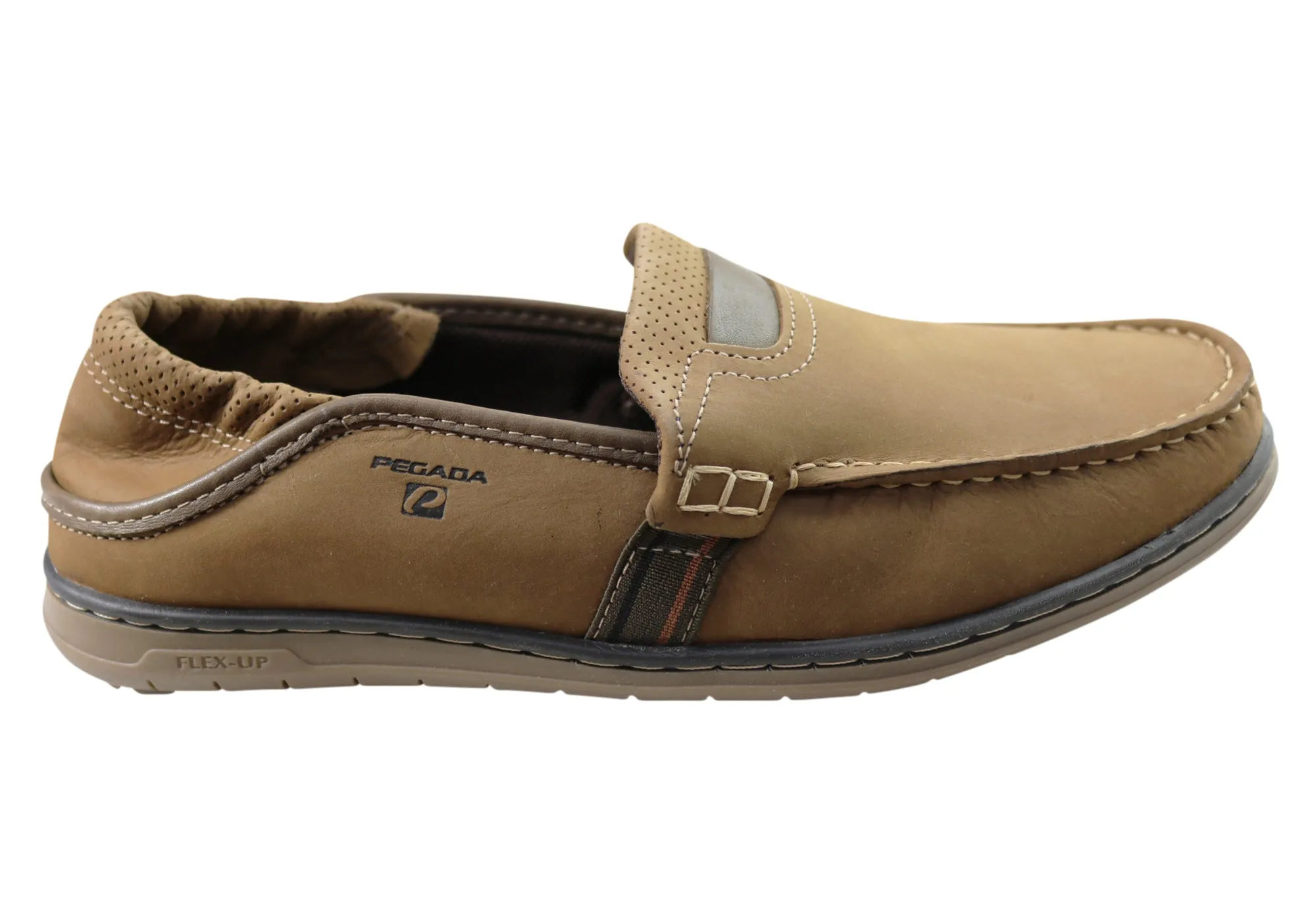 Happy Walk Fast Dry Pegada Bevan Mens Comfortable Leather Loafers Shoes Made In Brazil