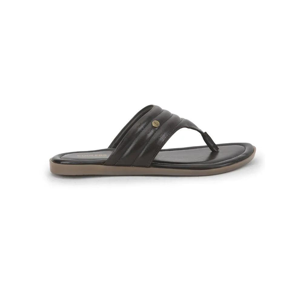 Coolers By Liberty Formal Slippers For Men Brown CAROL-51D Cushioned Footbed Non Slip Office Workers