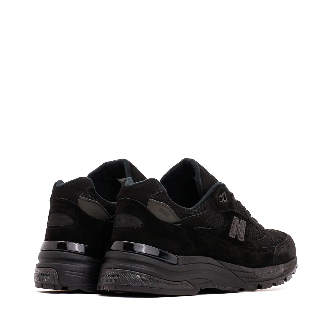 New Balance Unisex Made in USA 992 Triple Black U992TB Lightweight Form Casual Wear Memory Foam Casual Wear