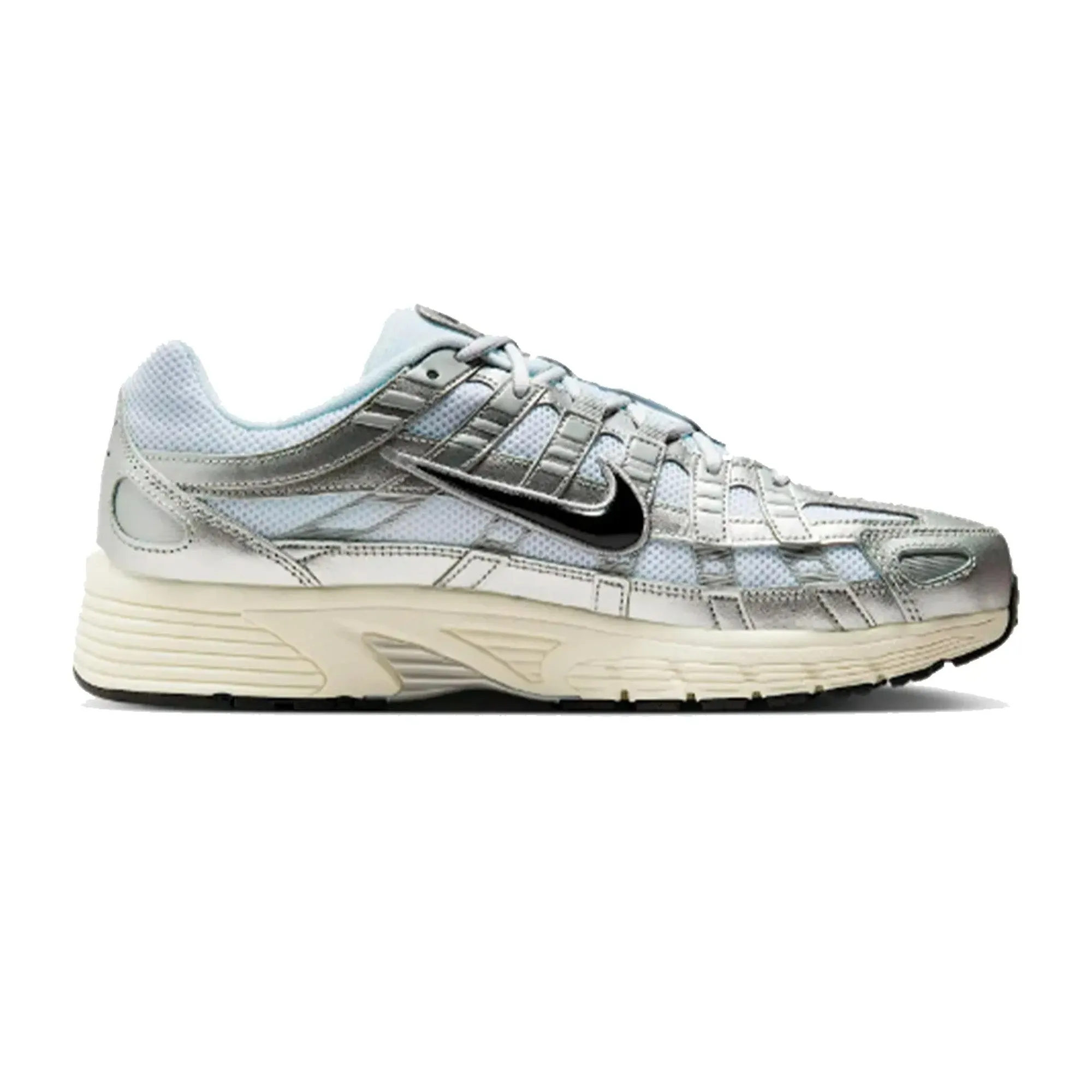 Flexible Fit Nike P-6000 'White Metallic Silver Flat Silver Black' (2025)