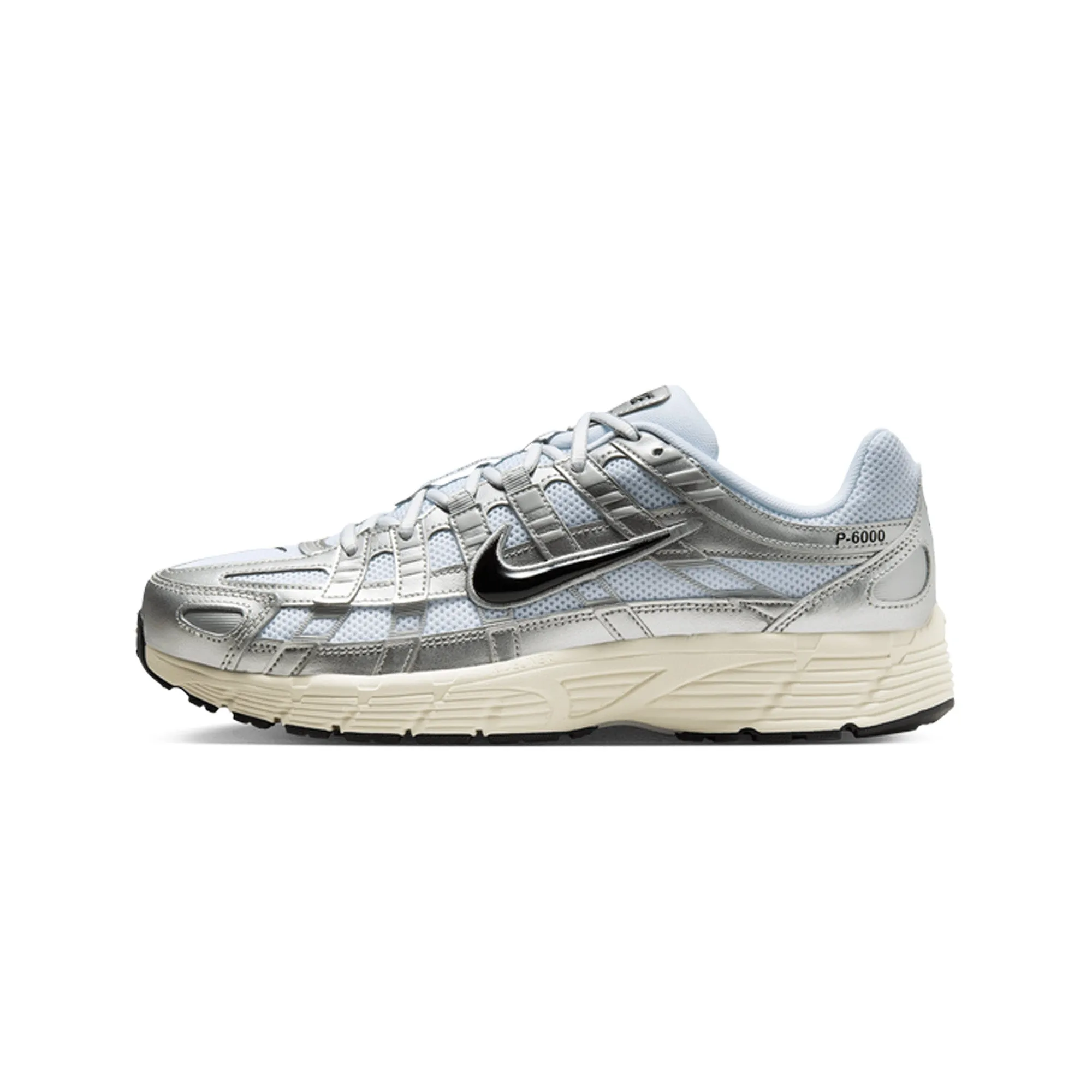 Quick Flow Cool Tone Nike P-6000 'White Metallic Silver Flat Silver Black' (2025)