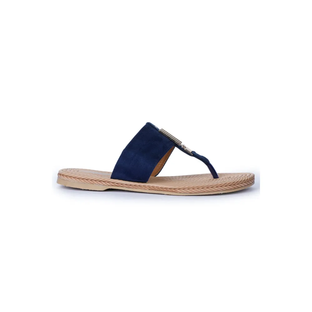Senorita Casual Blue Slipper For Women M1-30 By Liberty Chic Cool velcro