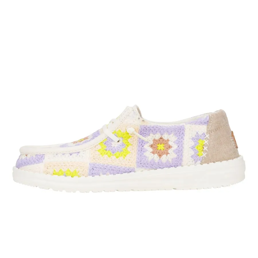 Wendy Cottage Crochet - Egret/Lavender/Multi Sweat Resistant Comfort Seekers